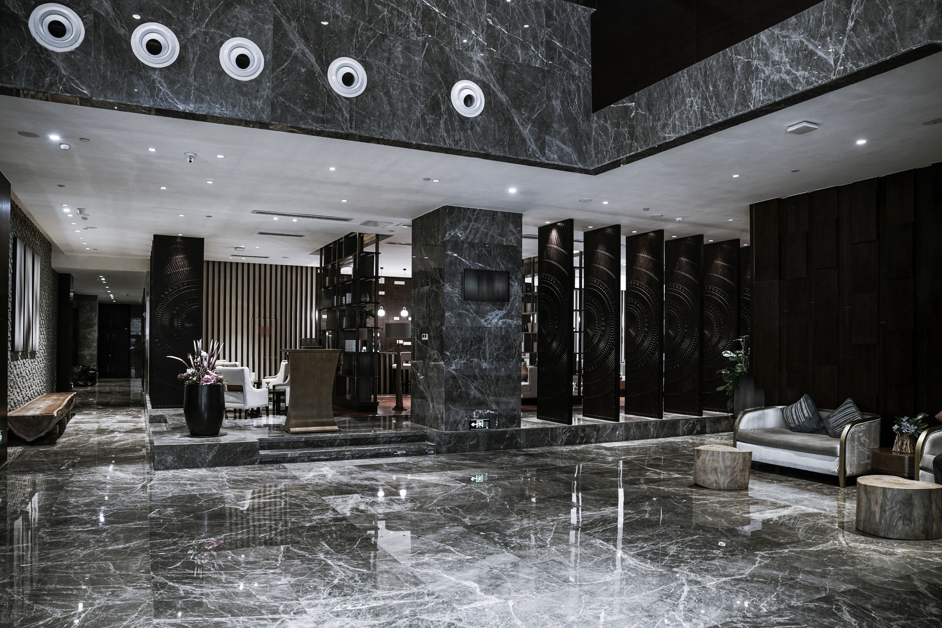 Hotel lobby interior